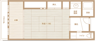 和洋室平面図