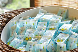 湯上がりにはオレンジシャーベット