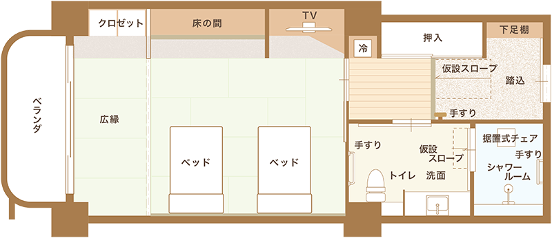 和洋室平面図